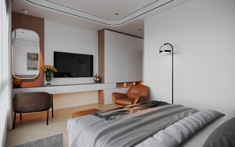 thiết kế nội thất nhà phố chị Thơ Gò Vấp 200m2
