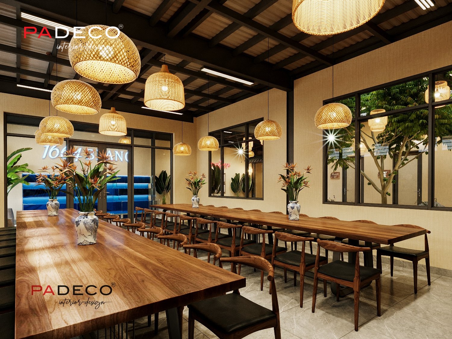 Dự Án Thiết Kế Nội Thất Global Restaurant - Padeco