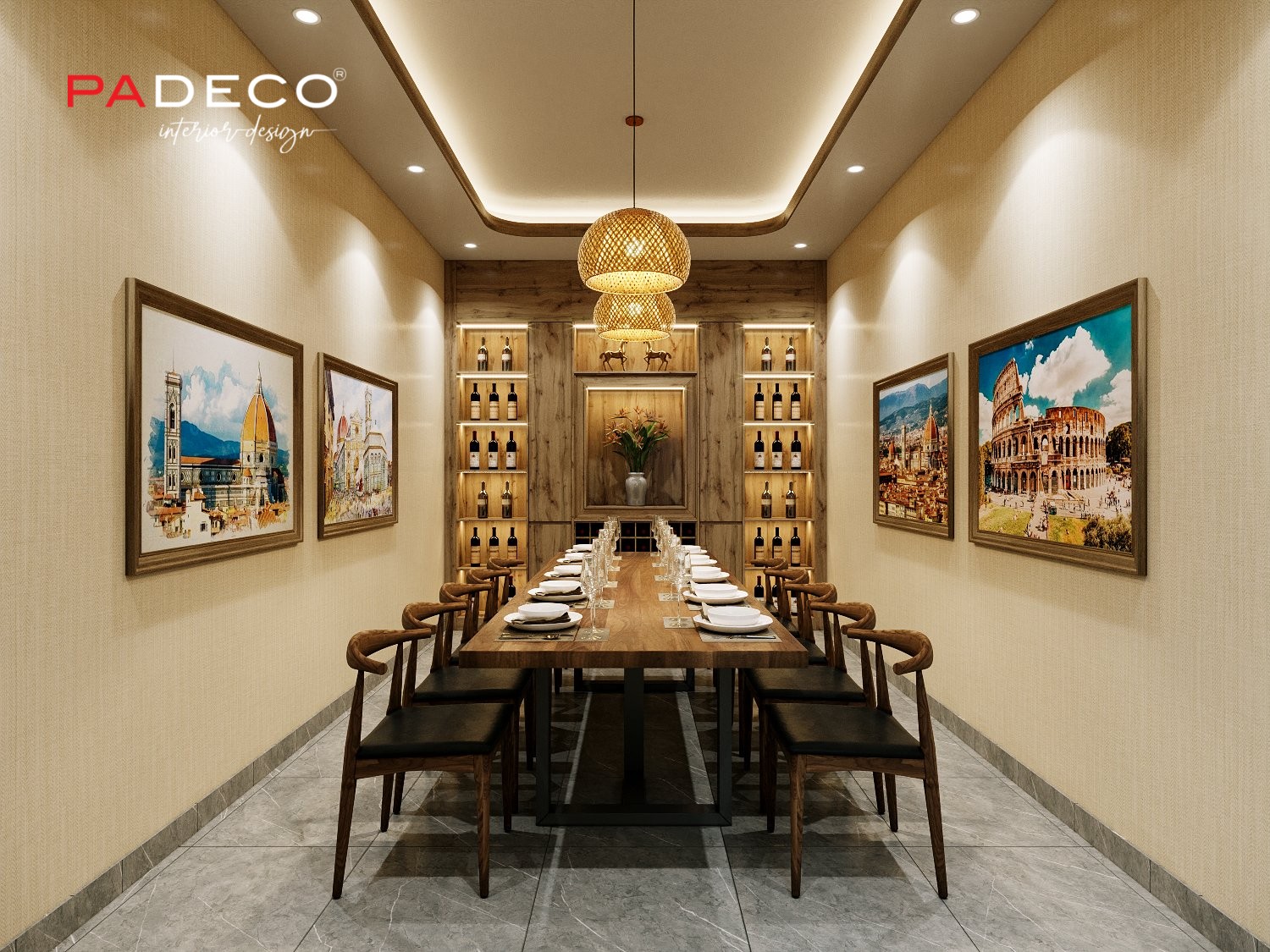 Dự Án Thiết Kế Nội Thất Global Restaurant - Padeco