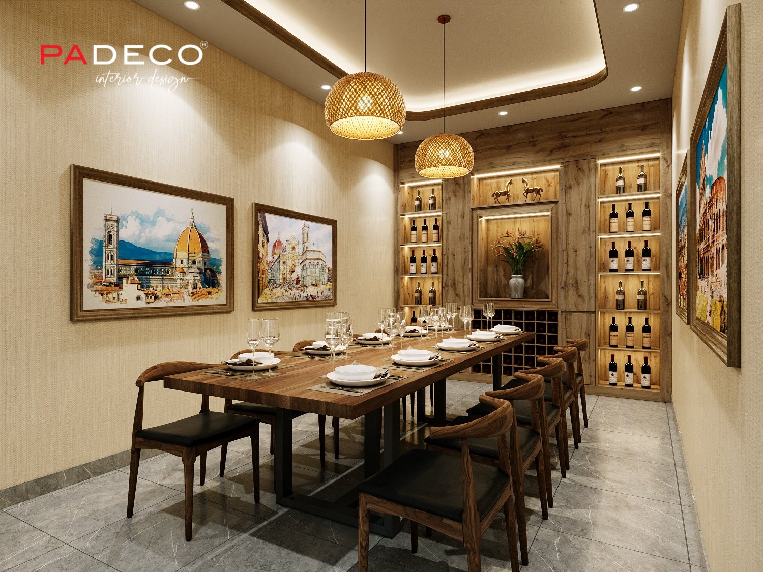 Dự Án Thiết Kế Nội Thất Global Restaurant - Padeco