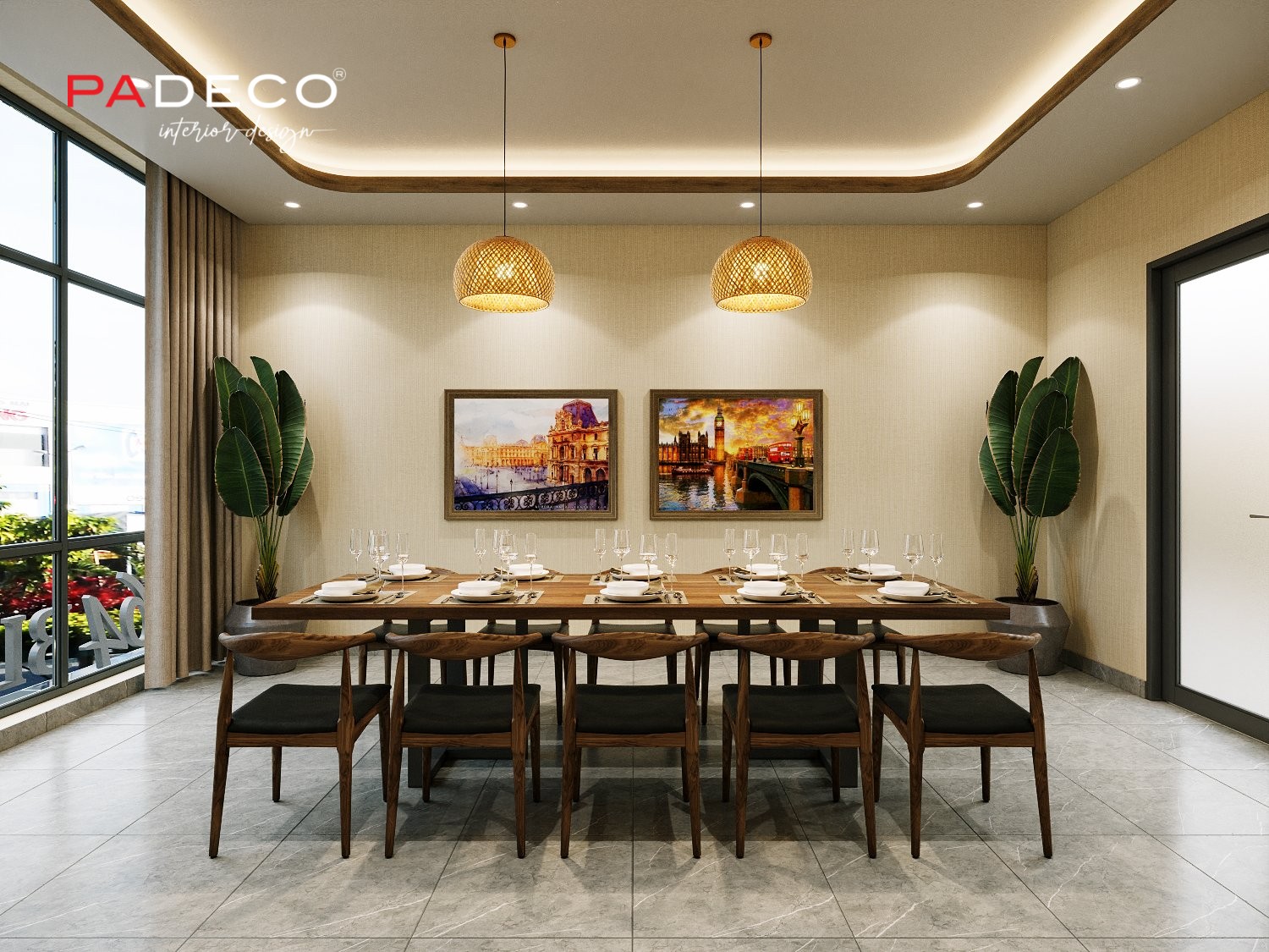 Dự Án Thiết Kế Nội Thất Global Restaurant - Padeco
